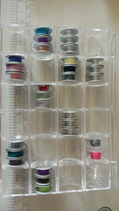 Фотография покупателя товара Органайзер для ниток, на 48 шпулек, 18 × 13 × 2,5 см, цвет прозрачный - Фото 13