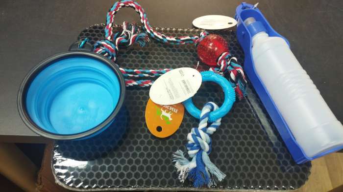 Фотография покупателя товара Игрушка жевательная с канатом "Кусочек солнца", 8 см, голубая - Фото 3
