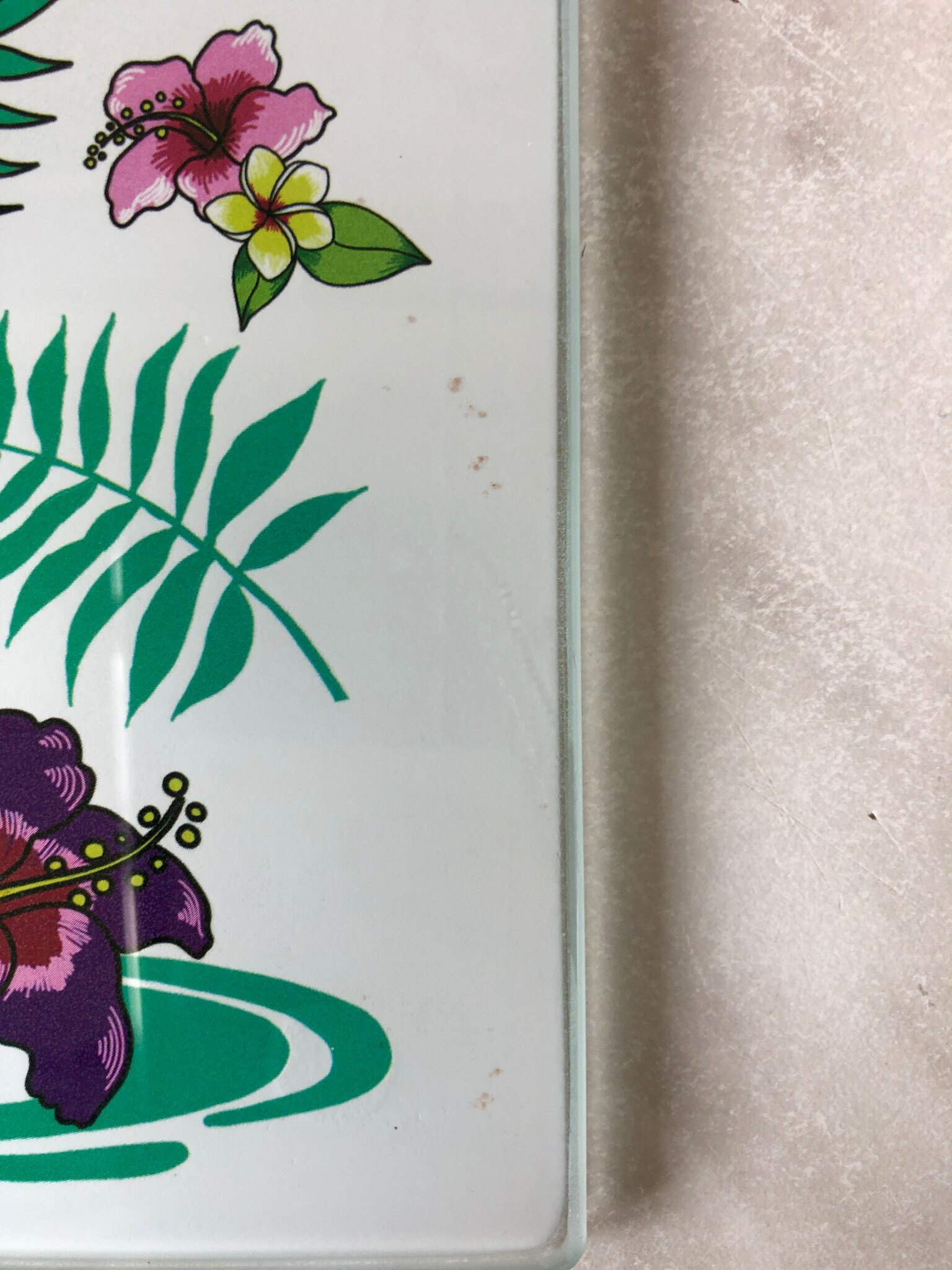 Фотография покупателя товара Разделочная доска-подставка «Фламинго», 18×18 см, цвет МИКС - Фото 2