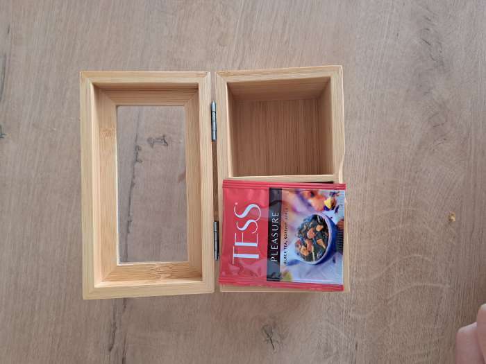 Фотография покупателя товара Чайный домик, 2 секции, 14×18×8 см, бамбук - Фото 5