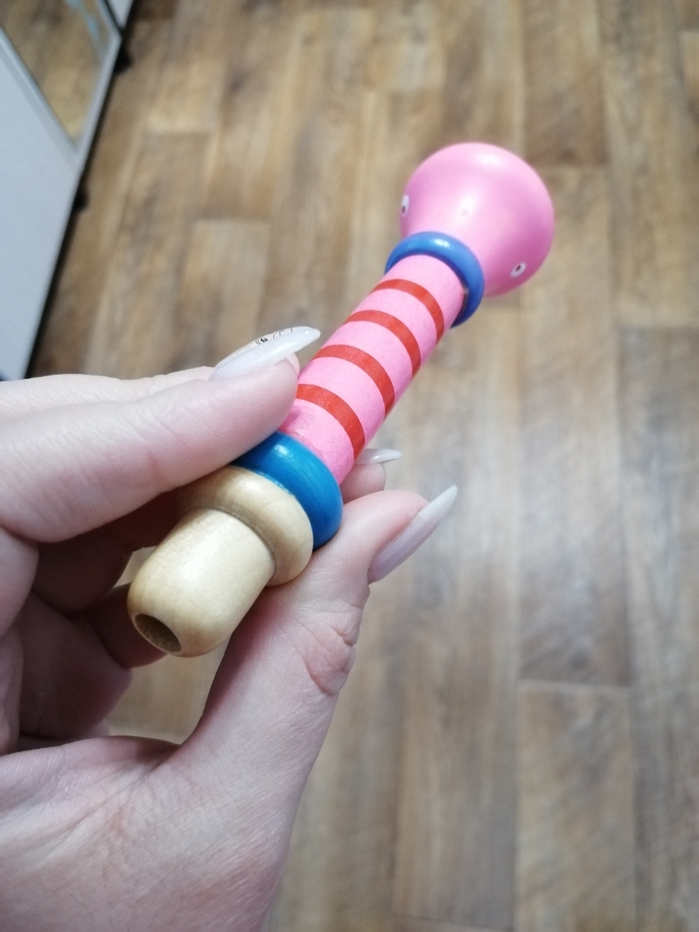 Фотография покупателя товара Музыкальная игрушка «Дудочка на веревочке», высокая, цвета МИКС - Фото 11