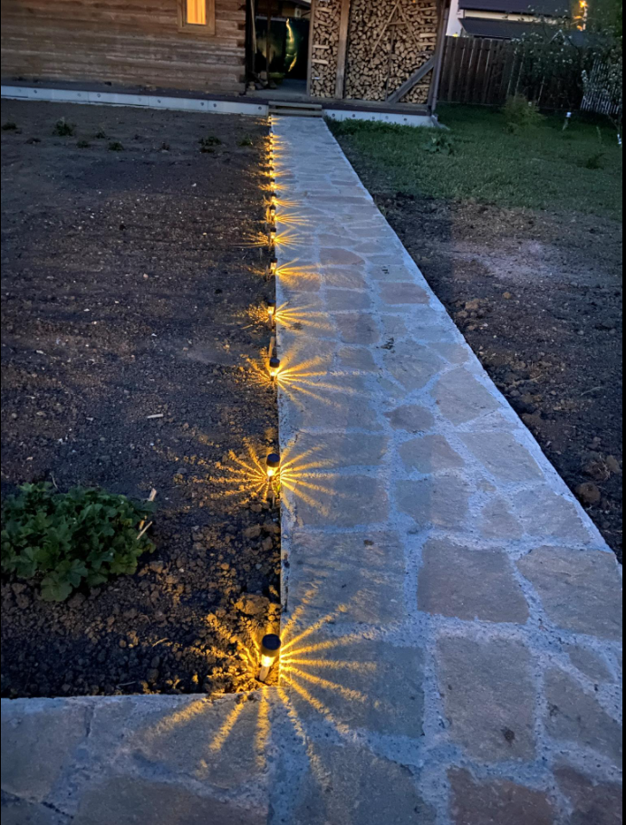 Фотография покупателя товара Садовый светильник на солнечной батарее «Цилиндр», 4.5 × 30 × 4.5 см, 1 LED, свечение тёплое белое - Фото 12