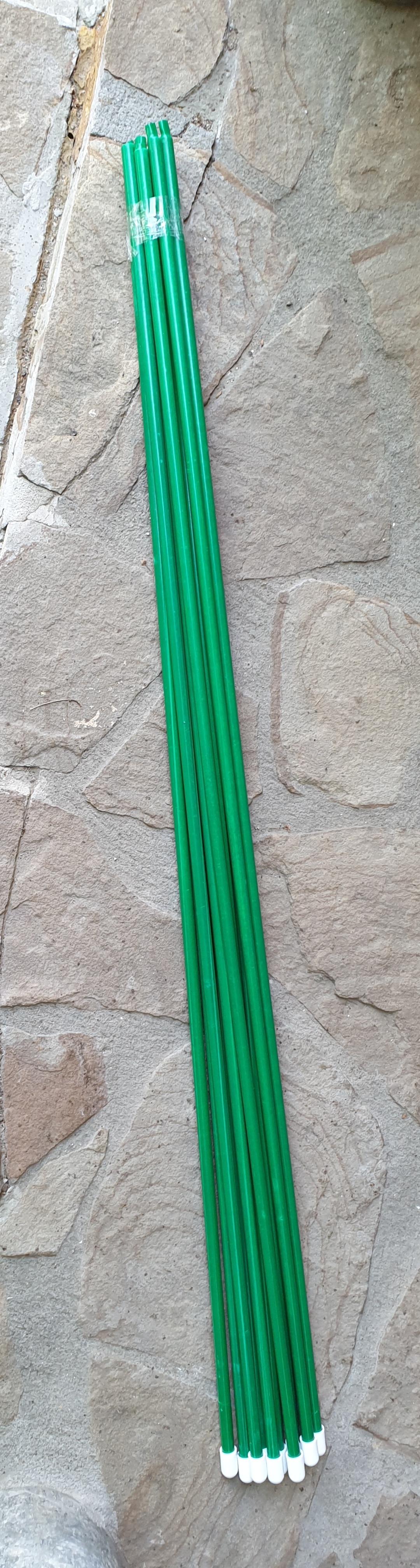 Фотография покупателя товара Колышек для подвязки растений, h = 100 см, d = 1 см, металл, зелёный, Greengo - Фото 21