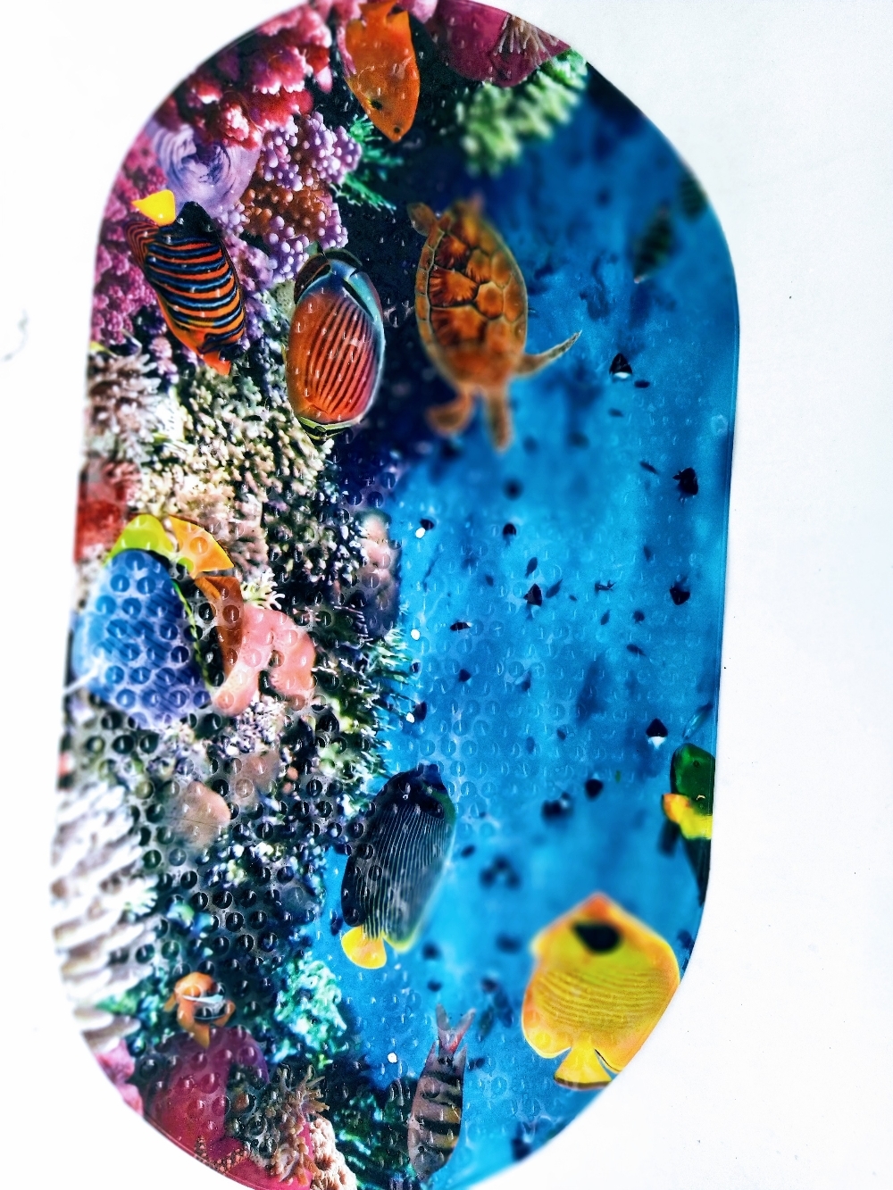 Фотография покупателя товара Коврик противоскользящий СПА в ванну на присосках Доляна «Морское дно», 38×68 см - Фото 1