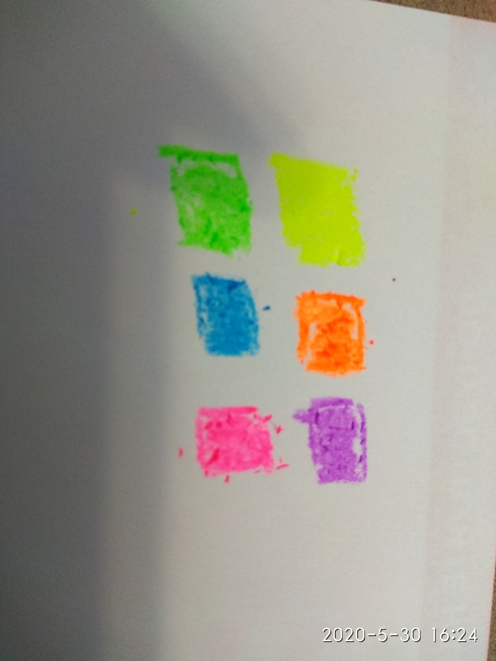 Фотография покупателя товара Восковые мелки 6 цветов, трёхгранные, Artberry, Neon Jumbo