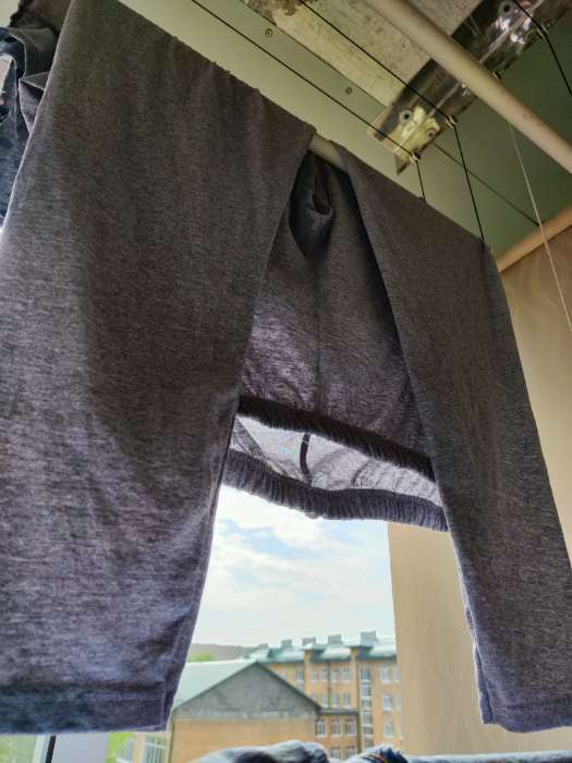 Фотография покупателя товара Легинсы женские удлиненные, цвет тёмно-серый меланж, размер 58 - Фото 2
