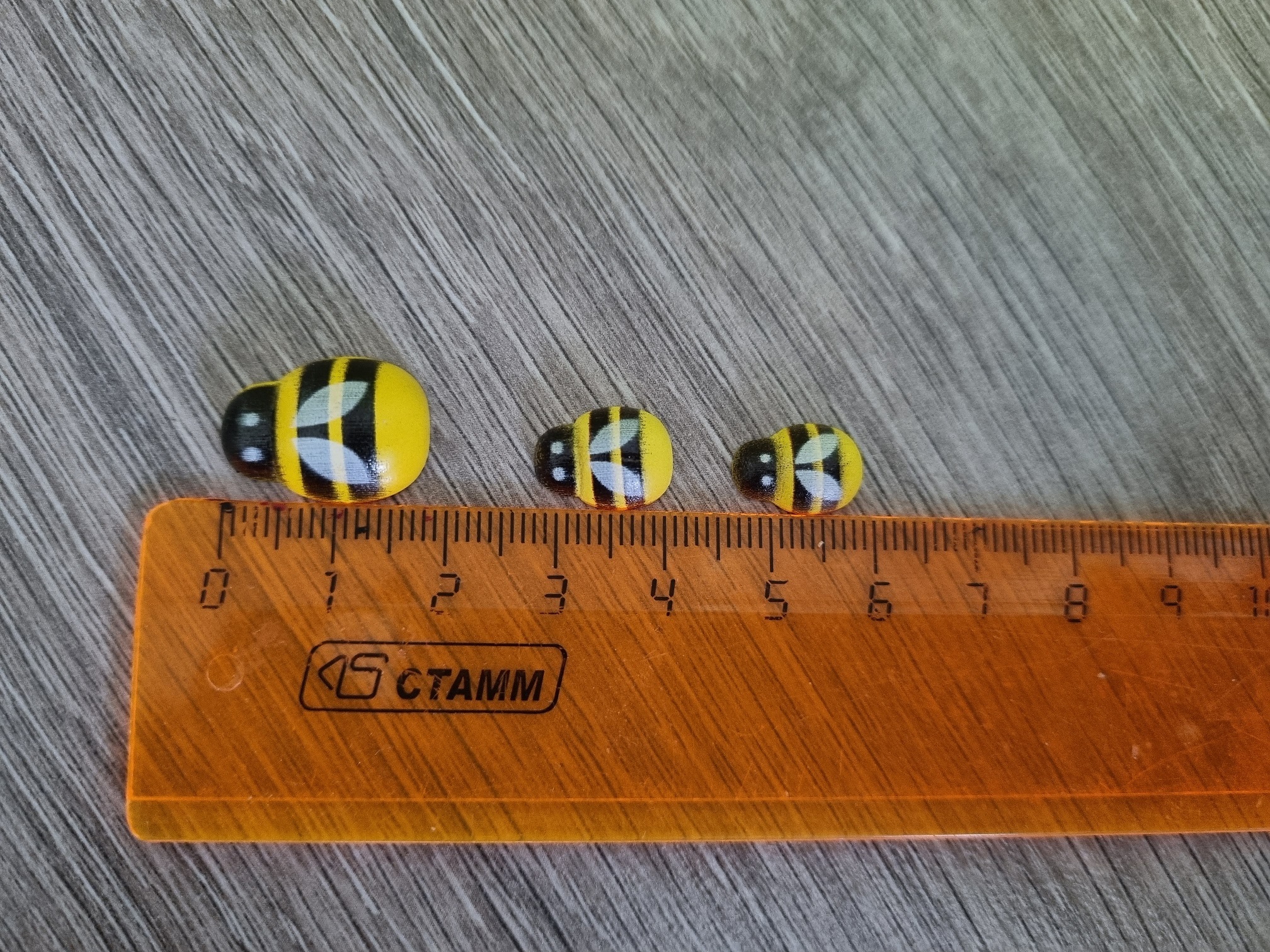 Фотография покупателя товара Декор флористический «Пчёлы», 10 шт., 19 х 14 мм - Фото 4