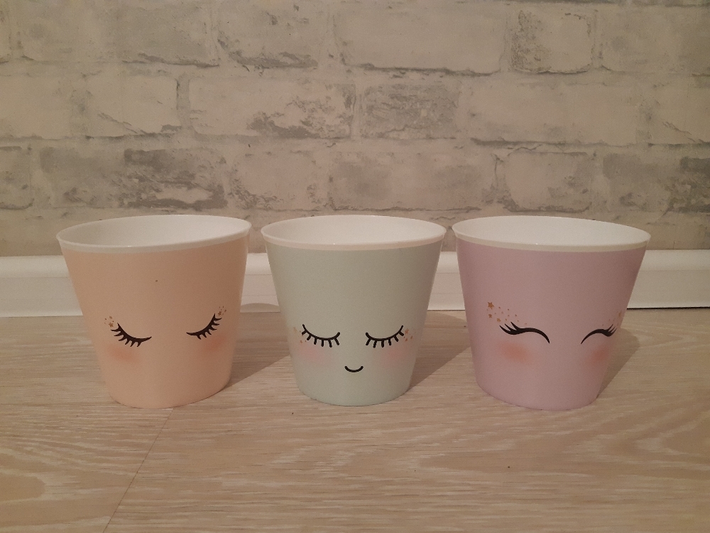 Фотография покупателя товара Набор кашпо для цветов 3 в 1 «Милые глазки», 0.8 л, 11×12 см - Фото 4