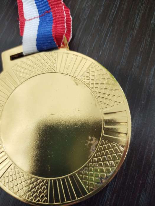 Фотография покупателя товара Медаль под нанесение 001, d= 6,5 см. Цвет серебро. С лентой - Фото 1