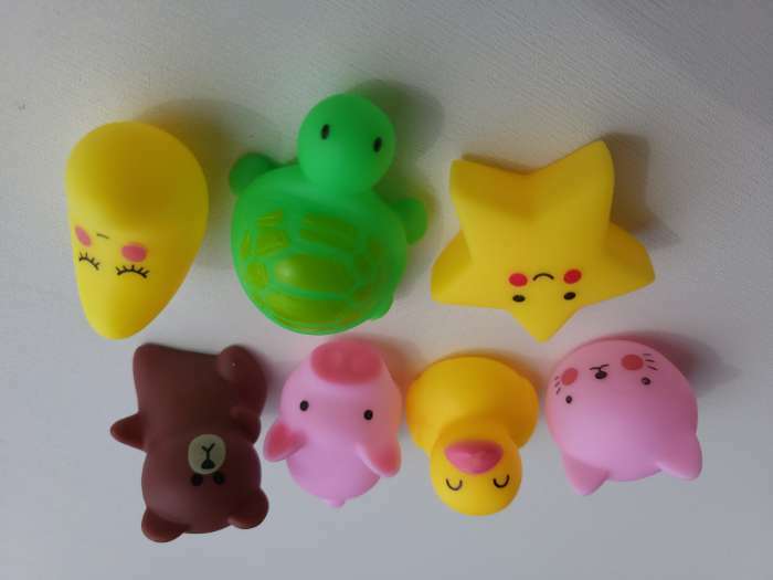 Фотография покупателя товара Резиновые игрушки для ванны Крошка Я «Милые игрушки», с пищалкой, 7 шт. - Фото 1