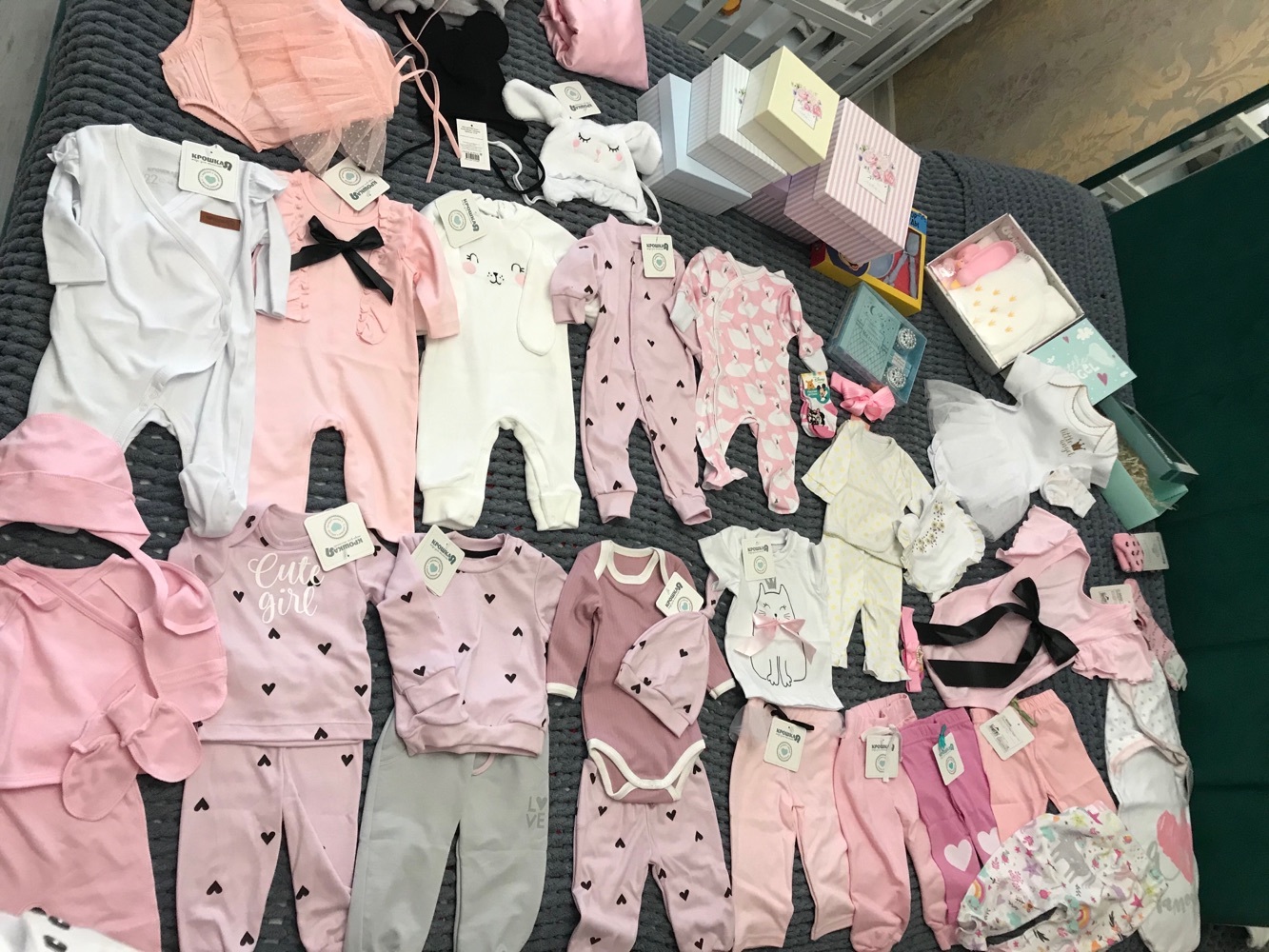 Фотография покупателя товара Комплект: джемпер, брюки Крошка Я "Cute", розовый, рост 80-86 см - Фото 3
