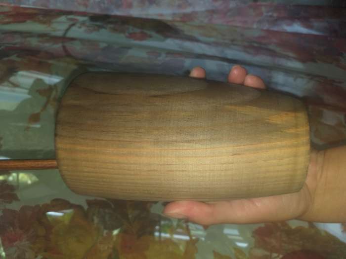 Фотография покупателя товара Стакан из натурального кедра Mаgistrо, 450 мл, 15×9,5 см, цвет коричневый - Фото 2