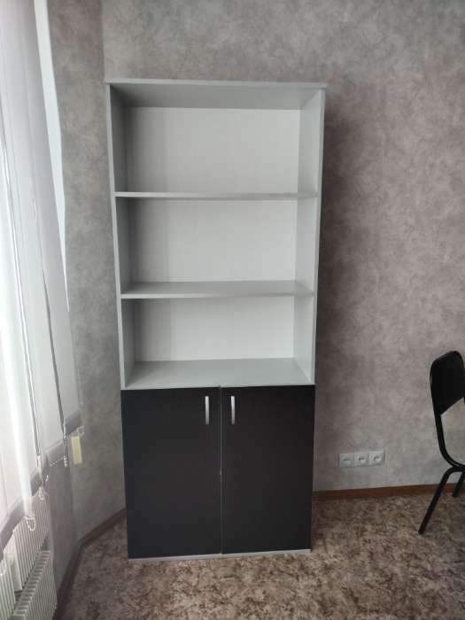 Фотография покупателя товара Шкаф-стеллаж 5-ти ярусный, 802х370х1994, Венге/Серый - Фото 1