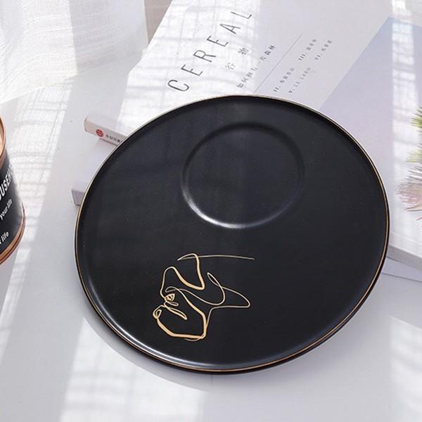 Фотография покупателя товара Чайная пара керамическая с ложкой «Силуэт», 2 предмета: кружка 260 мл, тарелка d=19,6 см, рисунок МИКС - Фото 1