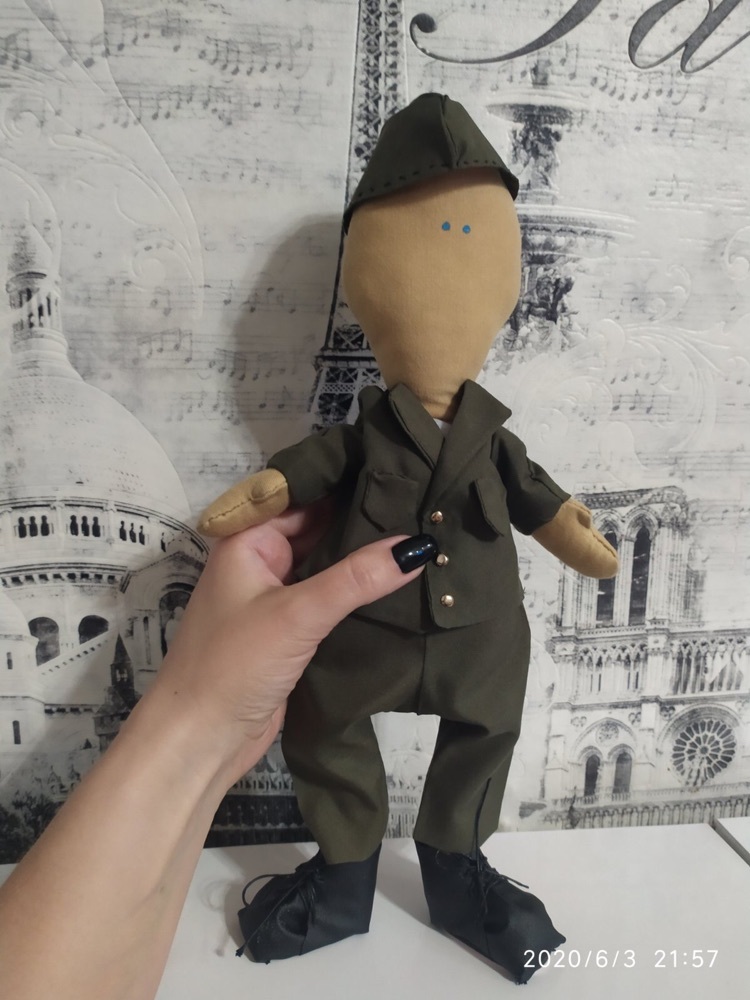 Фотография покупателя товара Набор для шитья. Интерьерная кукла «Питер», 30 см