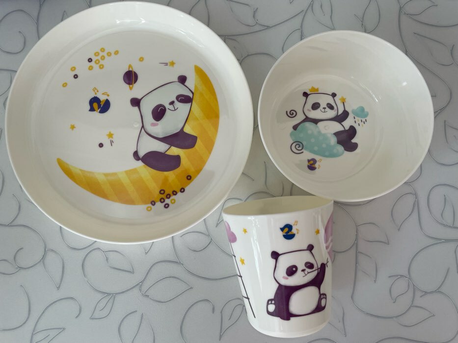 Фотография покупателя товара Набор детской посуды Play with Me Panda - Фото 2