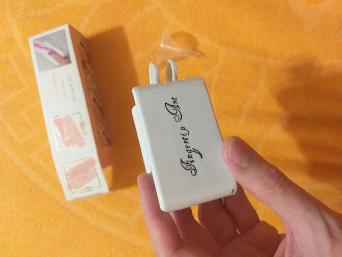 Фотография покупателя товара Система для нанесения блёсток на ногти, в картонной коробке, цвет белый