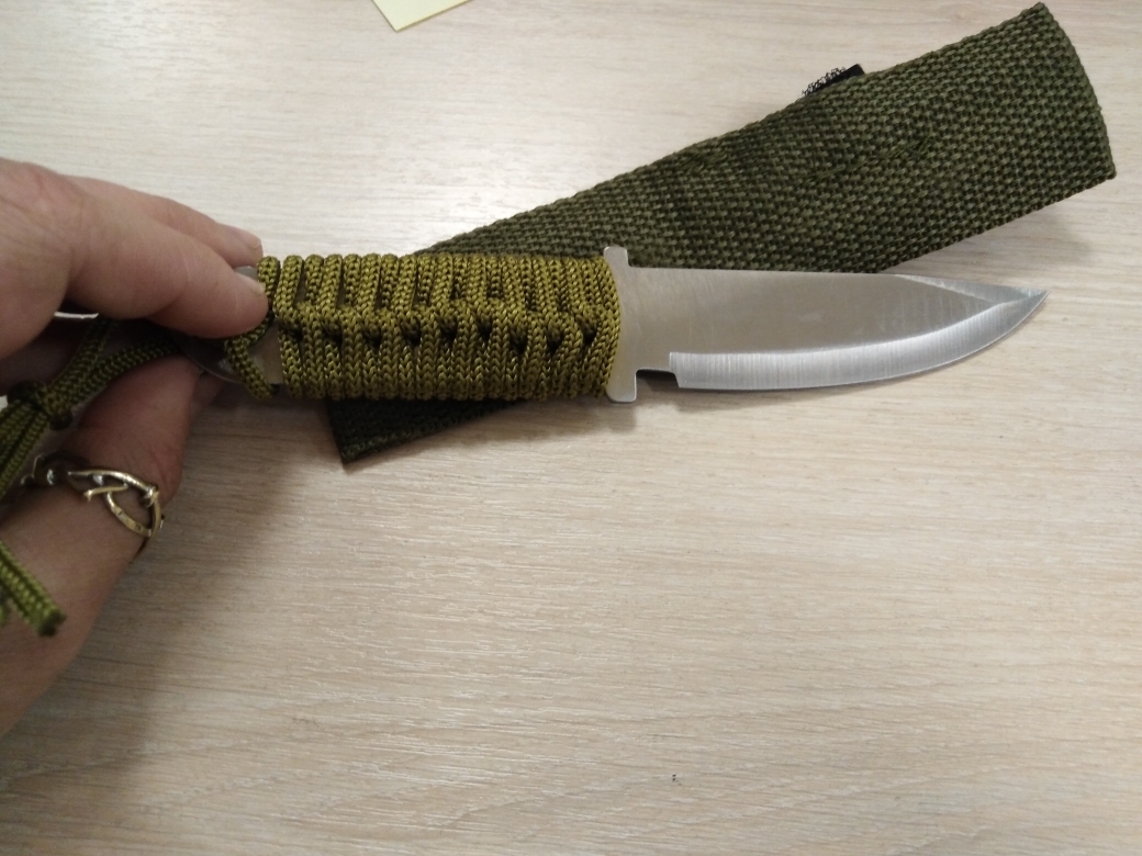 Фотография покупателя товара Нож метательный «Форест» 18 см, клинок 89 мм/1.8 мм, зеленый - Фото 4