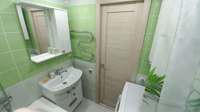 Фотография покупателя товара Комплект мебели для ванной комнаты "Этно 60/3": тумба с раковиной + зеркало-шкаф - Фото 1