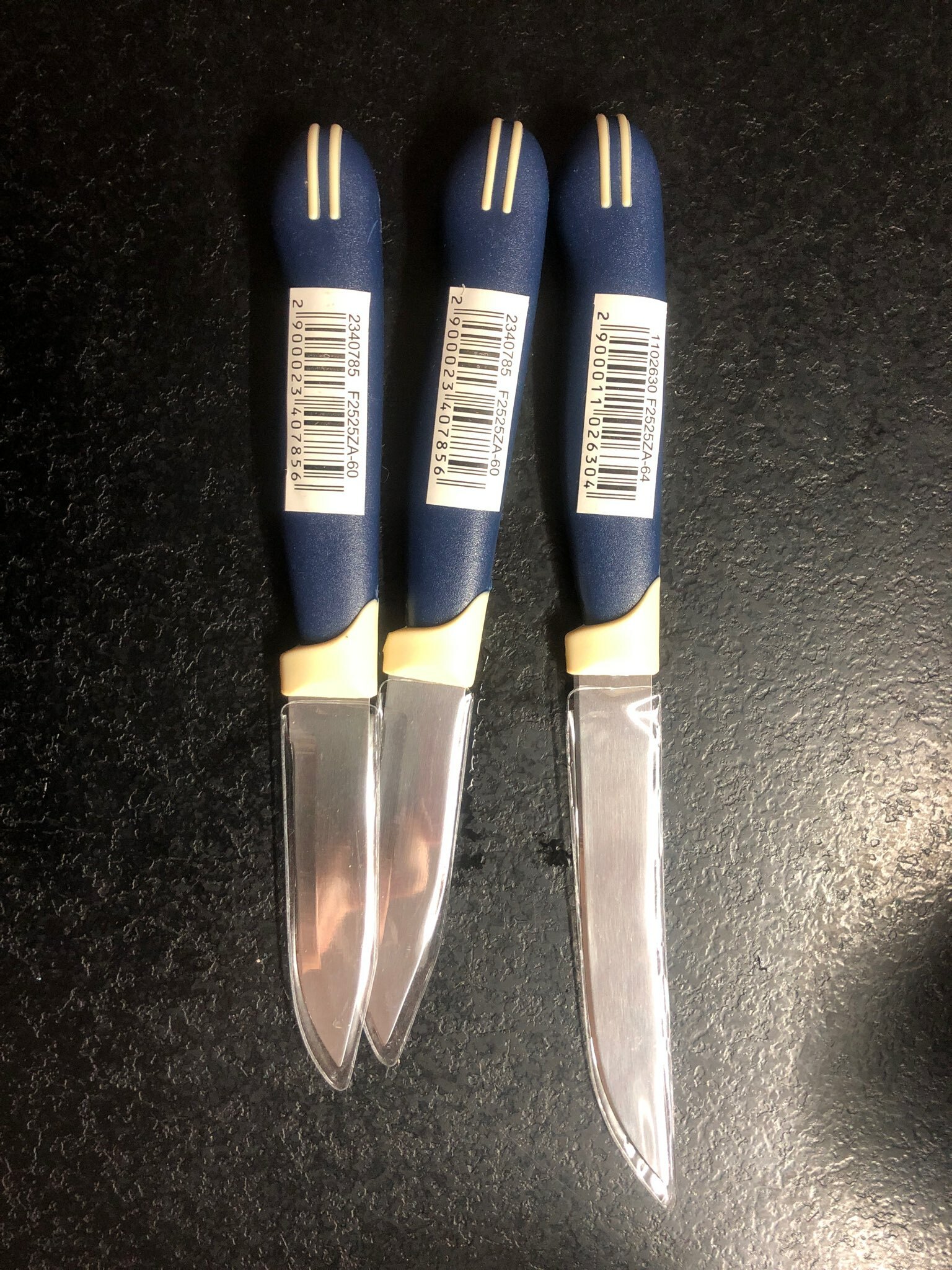 Фотография покупателя товара Нож кухонный для цитрусовых Доляна «Страйп», зубчатое лезвие 11,5 см, цвет синий