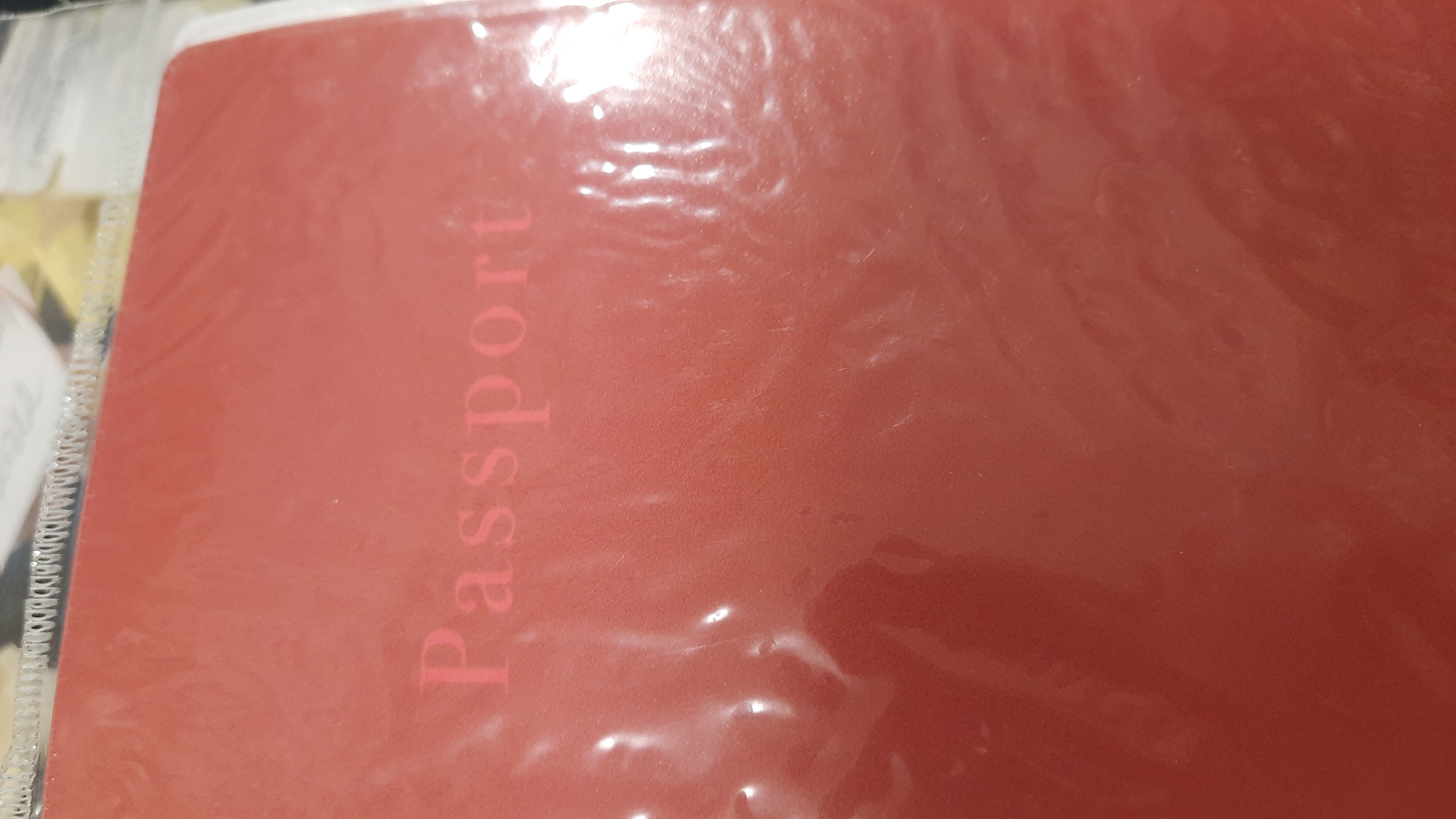 Фотография покупателя товара Обложка для паспорта, ПВХ, оттенок кардинал - Фото 1