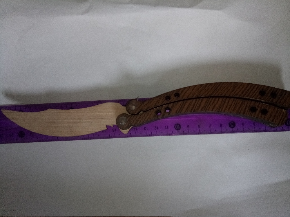 Фотография покупателя товара Сувенирное оружие "Нож-бабочка", 27 см
