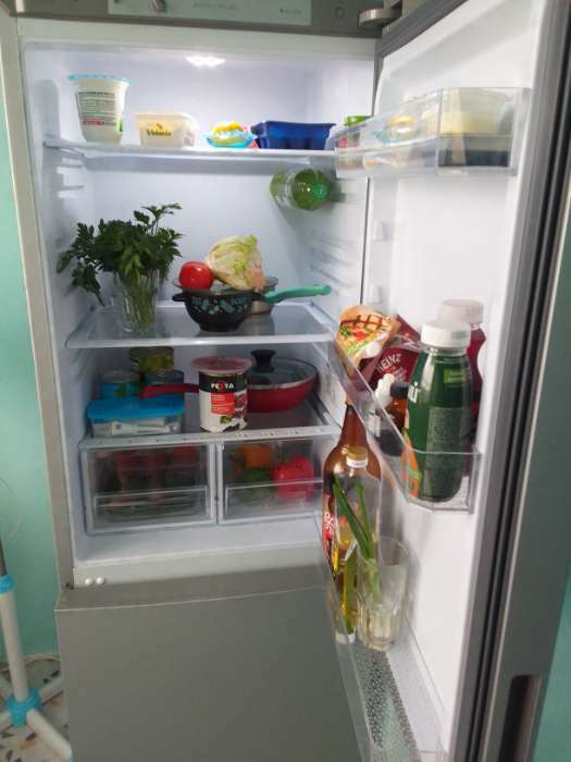 Фотография покупателя товара Холодильник "Бирюса" М6034, двухкамерный, класс А, 295 л, серый - Фото 3