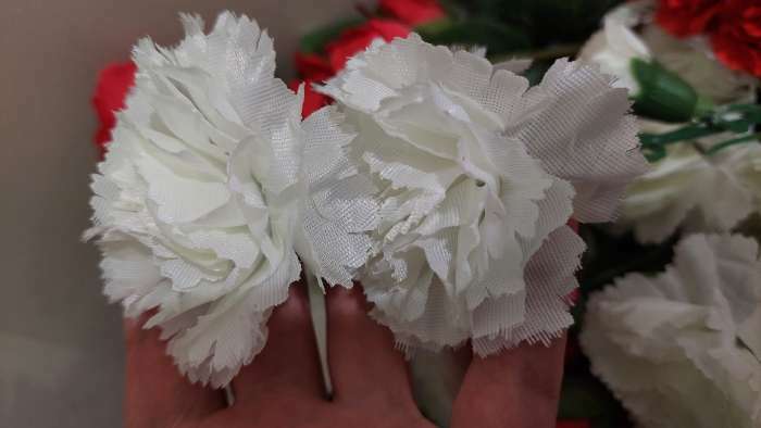 Фотография покупателя товара Цветы искусственные "Куст гвоздики" 70 см d-7 см, микс - Фото 1