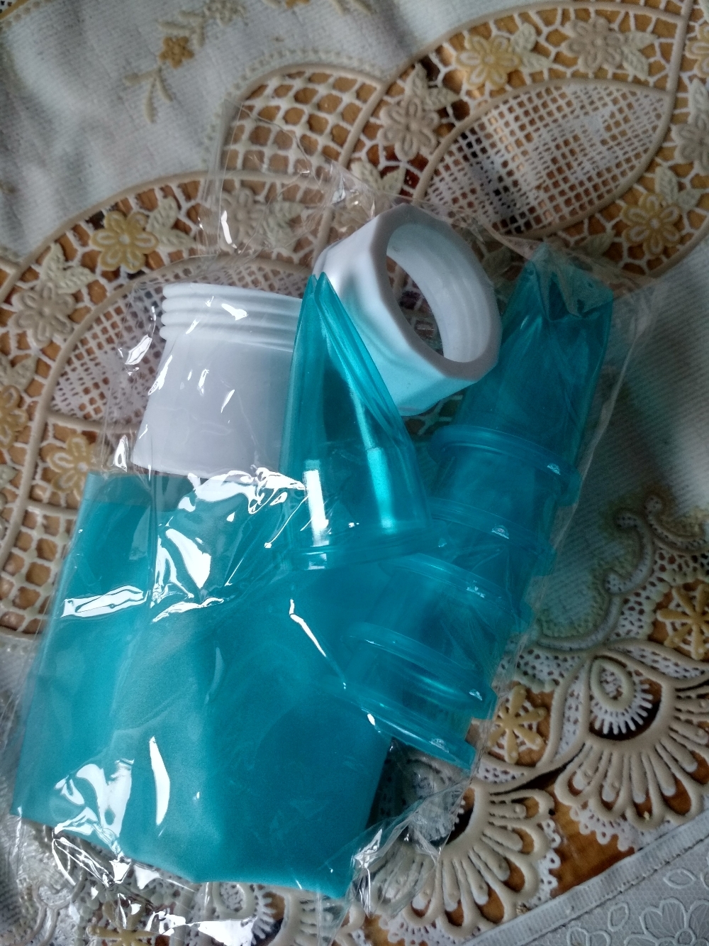 Фотография покупателя товара Кондитерский мешок Доляна «Бирюза», 6 насадок (основание насадки 2,5 см), 29×19×3,5 см, насадки и цвет МИКС - Фото 6