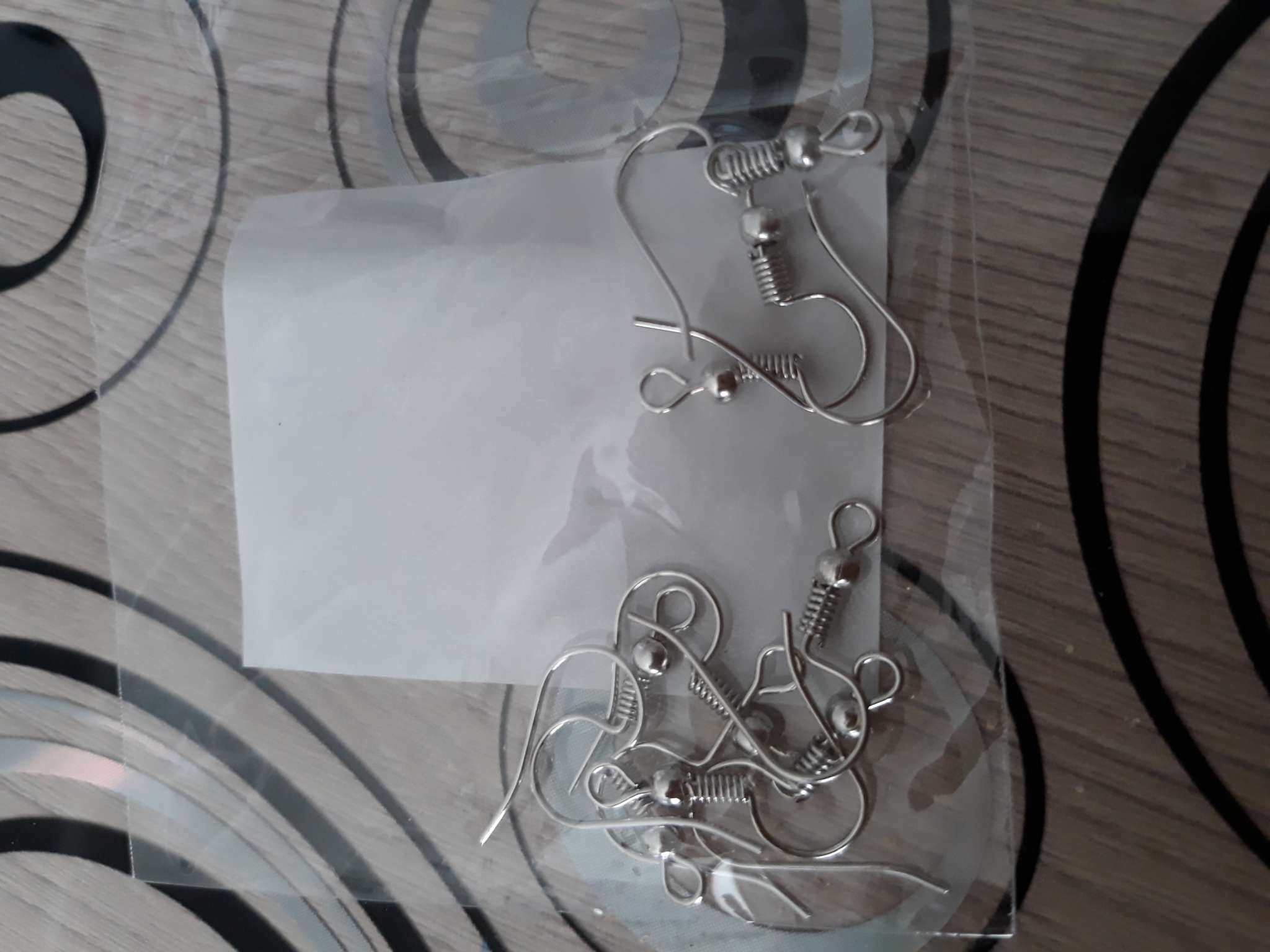 Фотография покупателя товара Швензы-крючки с бусиной (набор 5 пар), цвет серебро - Фото 10