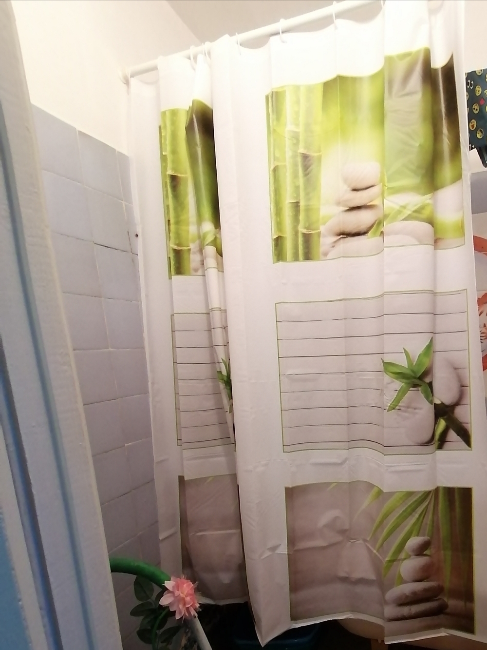 Фотография покупателя товара Штора для ванны Доляна «Дзен», 180×180 см, EVA - Фото 2
