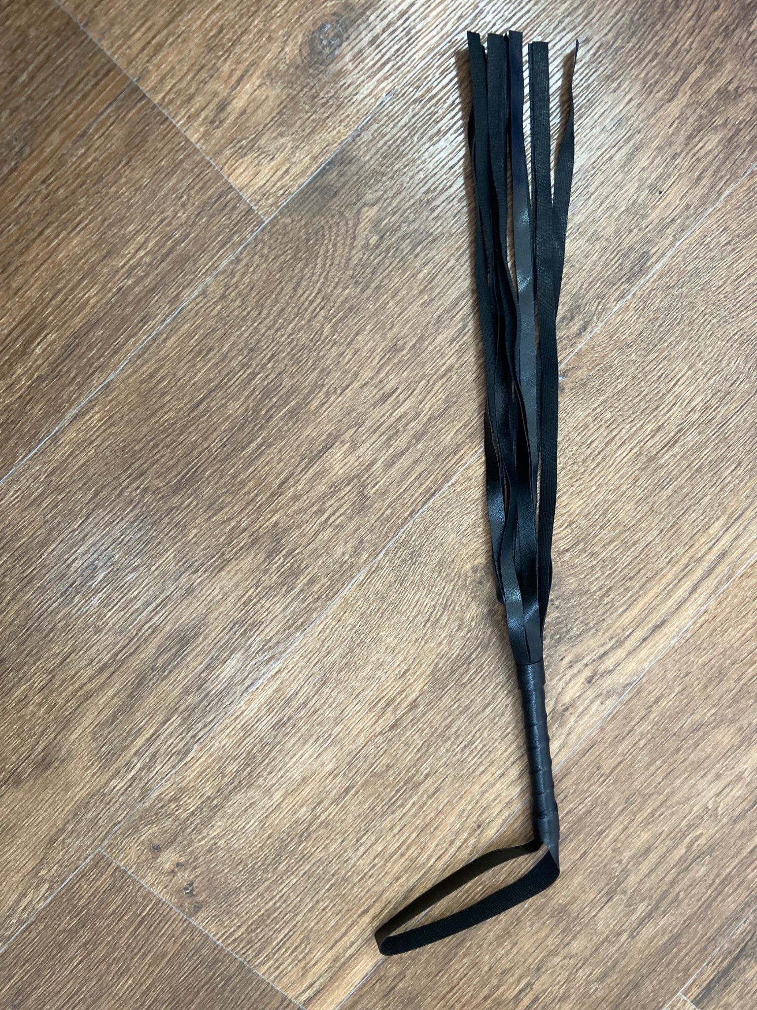 Фотография покупателя товара Плетка кожаная, 55 см, черная