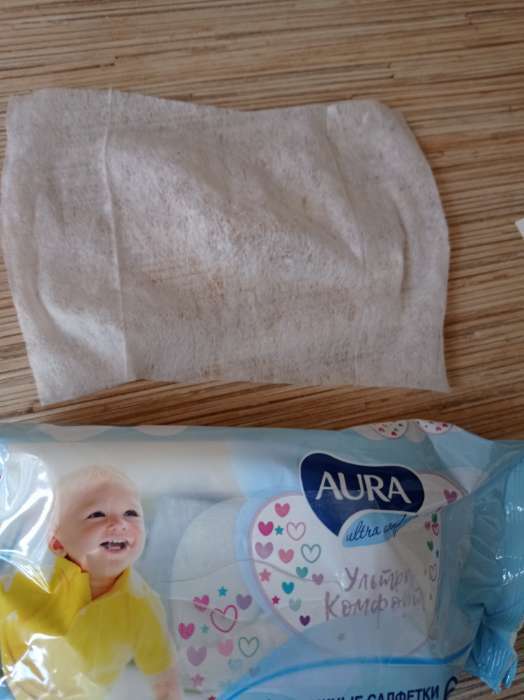 Фотография покупателя товара Влажные салфетки Aura Ultra Comfort, детские, 60 шт - Фото 2