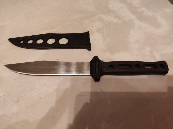 Фотография покупателя товара Нож туристический "Агне" 21см, клинок 111мм/0,8мм - Фото 2