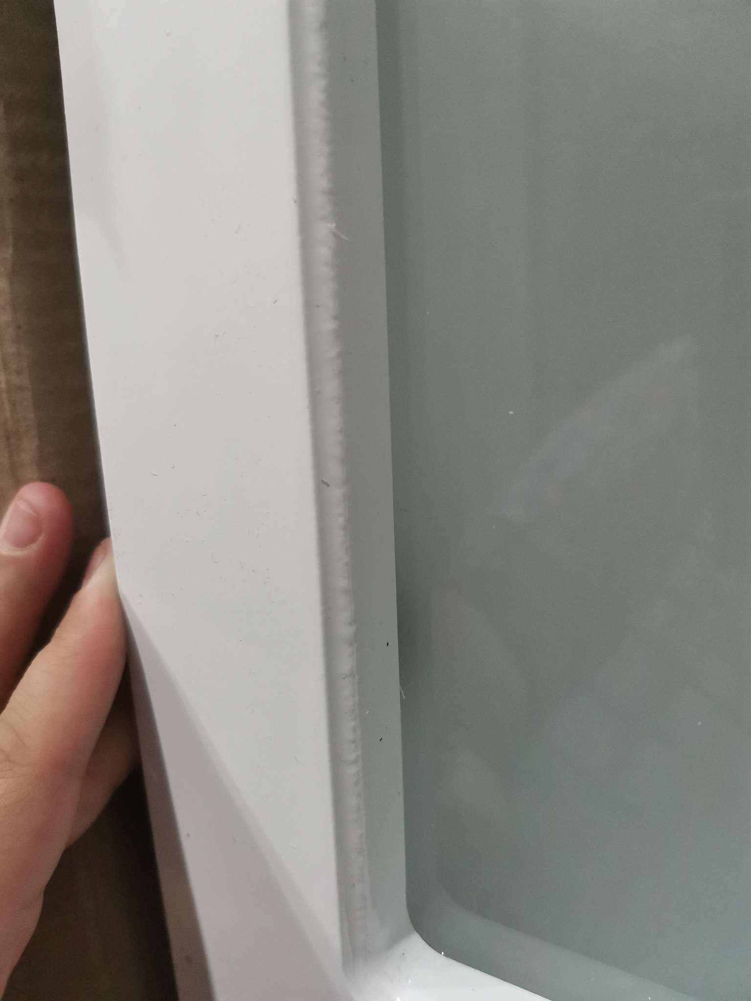 Фотография покупателя товара Шкаф – пенал для ванной комнаты «Пинта 300 – 2», со стеклом, 292×300×1900 мм, цвет белый - Фото 3