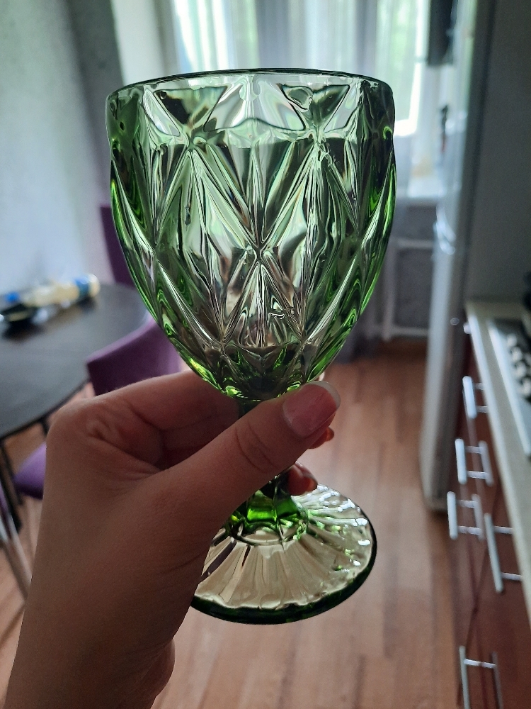 Фотография покупателя товара Бокал из стекла Magistro «Круиз», 250 мл, 8×15,3 см, цвет зелёный - Фото 40