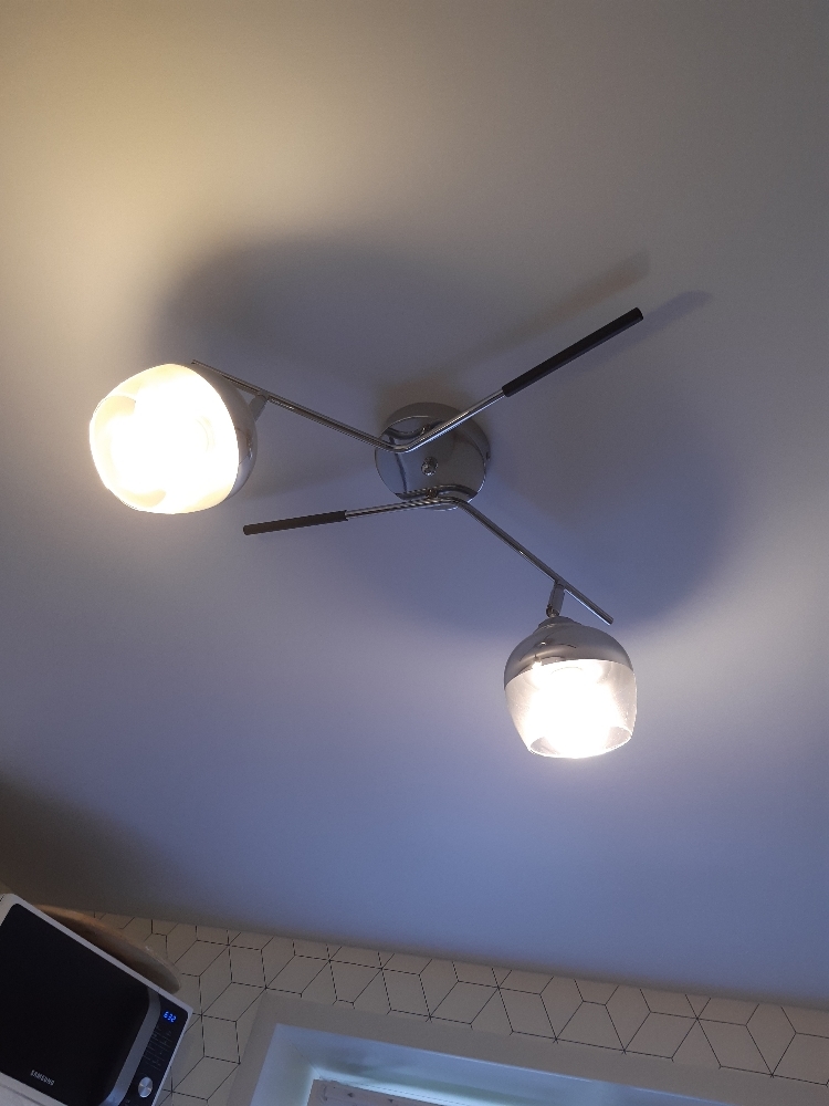 Фотография покупателя товара Люстра спот 1661/2 2хE27 60W хром/белый - Фото 3