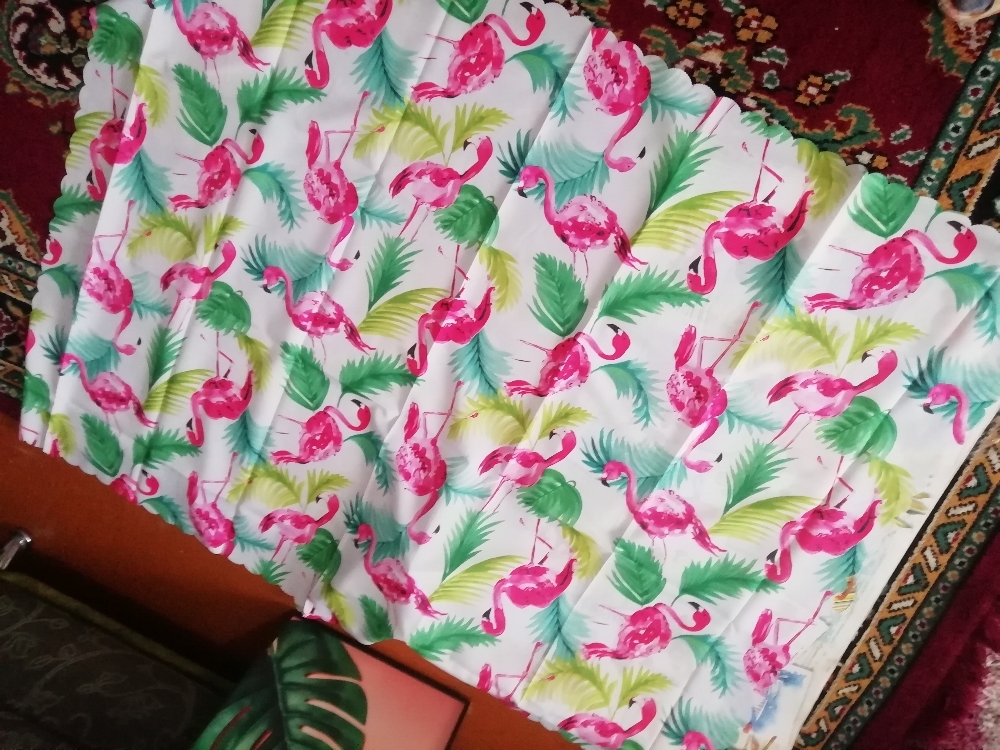 Фотография покупателя товара Скатерть «Доляна» Фламинго 140×180 см, 100% п/э - Фото 2