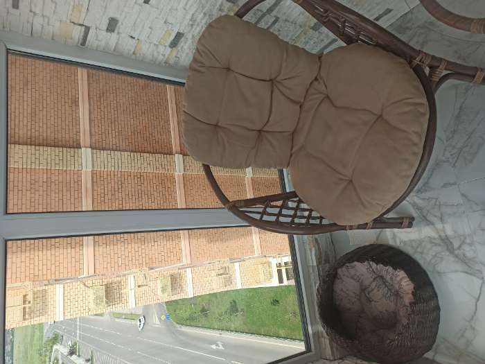 Фотография покупателя товара Набор садовой мебели "Индо" 3 предмета: 2 кресла, 1 стол, бежевый/темный ротанг - Фото 2