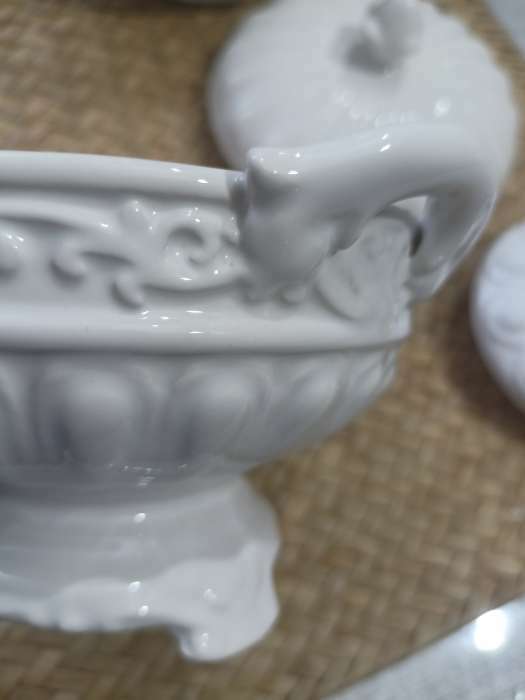 Фотография покупателя товара Конфетница керамическая «Винтаж», 300 мл, цвет белый - Фото 12