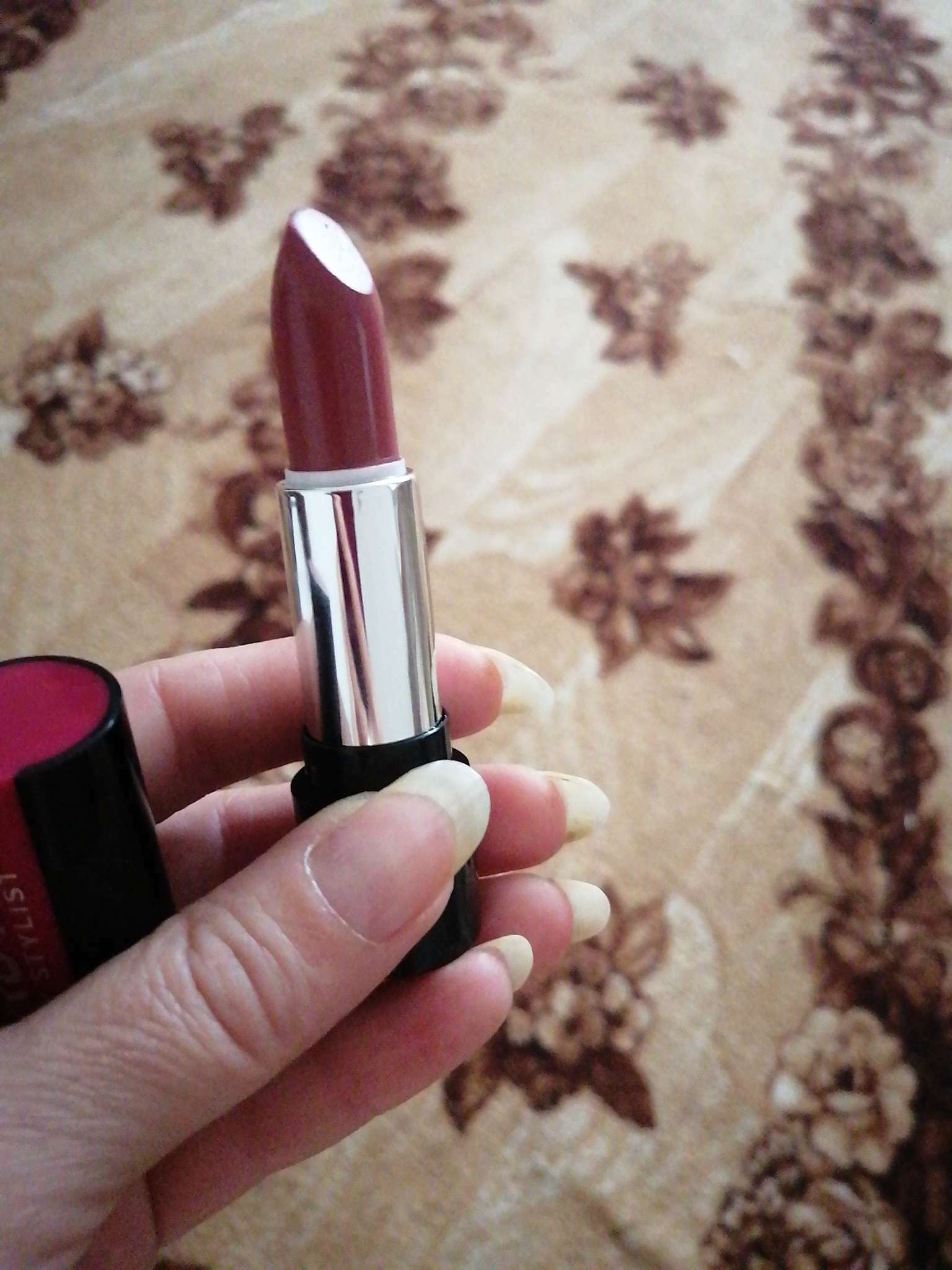 Фотография покупателя товара Губная помада Ruta Glamour Lipstick, тон 01, сияющий рубин - Фото 6