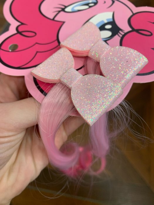 Фотография покупателя товара Набор прядей для волос на зажиме, розовый, 40 см "Пинки Пай", My Little Pony - Фото 3