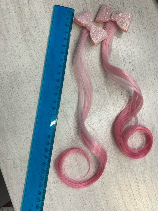 Фотография покупателя товара Набор прядей для волос на зажиме, розовый, 40 см "Пинки Пай", My Little Pony - Фото 1