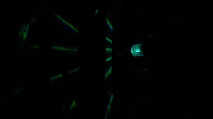 Фотография покупателя товара Садовый светильник на солнечной батарее «Цилиндр», 4.5 × 30 × 4.5 см, 1 LED, свечение мульти (RGB) - Фото 25