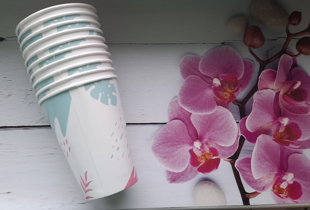 Фотография покупателя товара Стакан бумажный «Фламинго», 400 мл - Фото 1