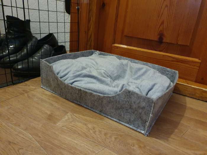 Фотография покупателя товара Лежанка для животных из войлока "Просто, но удобно", 40 х 30 х 10 см