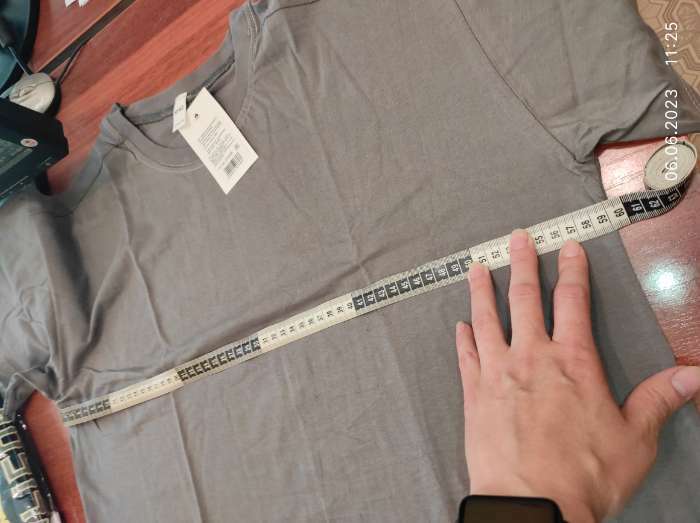 Фотография покупателя товара Футболка мужская Collorista, плотность 145г/м2, цвет серый, размер 42-44 - Фото 3