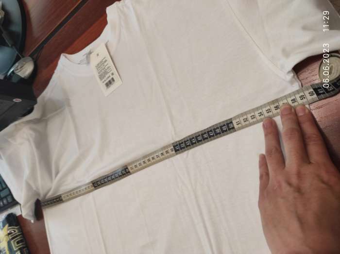 Фотография покупателя товара Футболка мужская Collorista, плотность 145г/м2, цвет белый, размер 58-60 - Фото 2