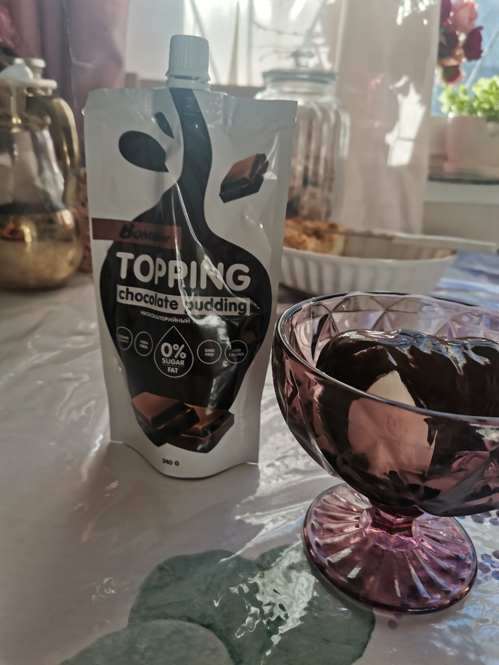 Фотография покупателя товара Топпинг Bombbar, шоколадный пудинг, спортивное питание, 240 г - Фото 4