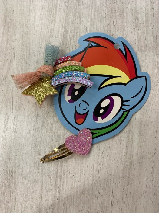Фотография покупателя товара Набор заколок для волос, 2 шт "Радуга Деш", My Little Pony - Фото 1